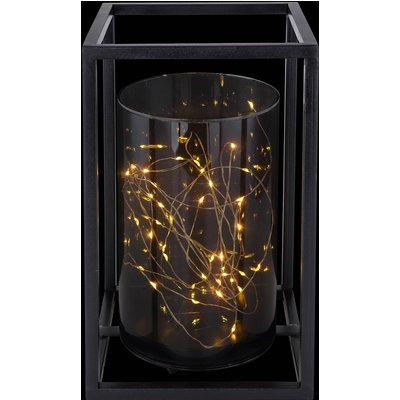 LED-Solarleuchte 33817 mit Metallrahmen Höhe 28 cm