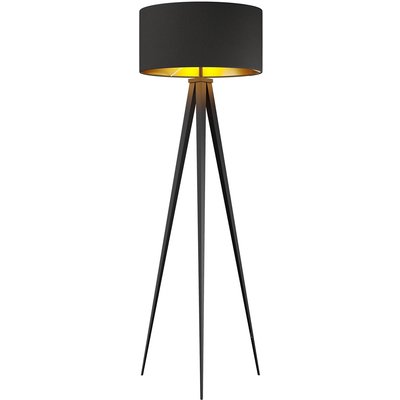 Lindby Benik Tripod-Stehlampe, schwarz, gold