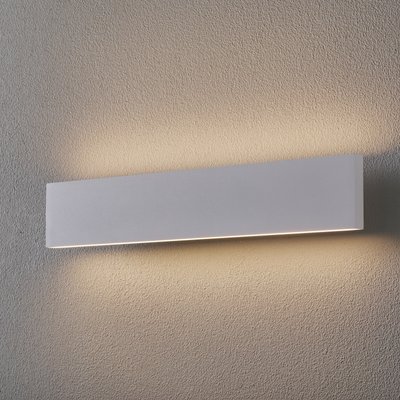 LED-Wandlampe Concha 47 cm, weiß
