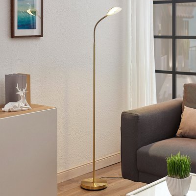 LED-Leseleuchte Ajenne mit Flexarm, messing