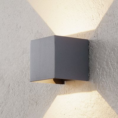 LED-Außenwandleuchte Cube anthrazit