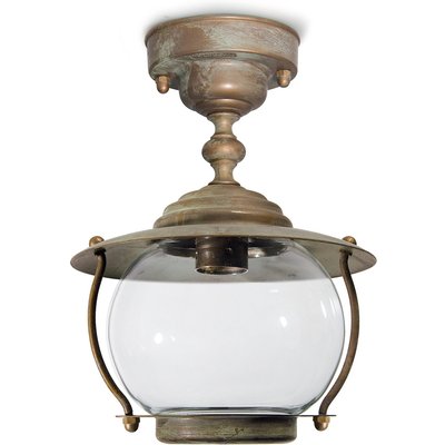 Antikisierte Messing-Deckenleuchte Olivia