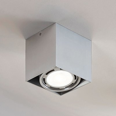 LED-Downlight Rosalie, dimmbar, 1-fl., eckig, alu