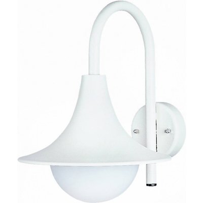 Außenwandleuchte 167 in schöner Form, weiß