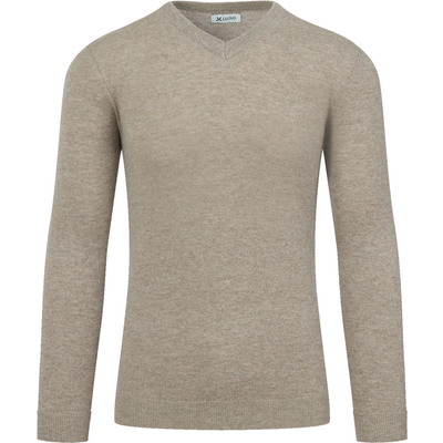 Lloyd | Beige | L | Textil | V-ausschnitt Pullover