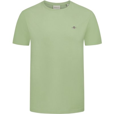 Gant T-Shirt mit Label-Stickerei, Regular Fit