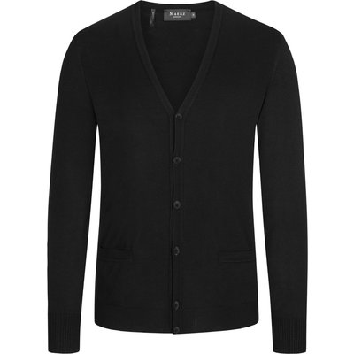 Maerz Strickjacke aus Merinowolle mit V-Ausschnitt
