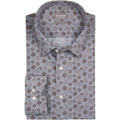 OLYMP Luxor, Comfort Fit, gemustertes Hemd