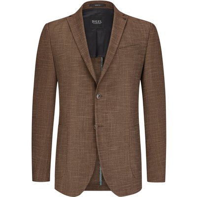 Digel Teilgefüttertes Sakko mit Ellenbogen-Patches, Modern Fit