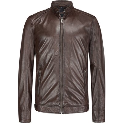 Mauritius Leder-Blouson mit Biker-Details