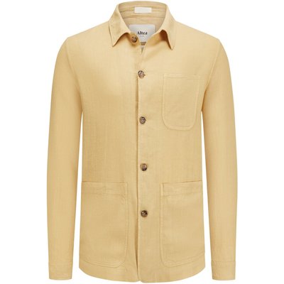 Altea Leichtes Overshirt aus Leinen mit aufgesetzten Taschen