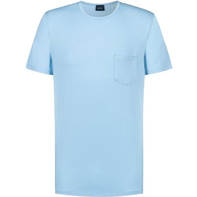 Mey Unifarbenes Schlaf-T-Shirt mit Brusttasche und O-Neck