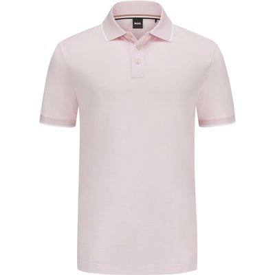 BOSS Poloshirt in Piqué-Qualität mit Label-Print