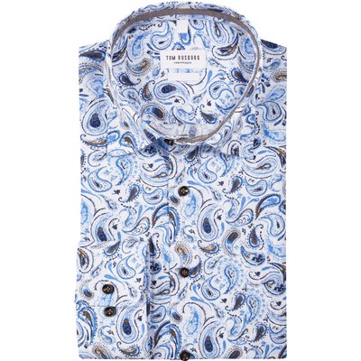 Tom Rusborg Bügelfreies Hemd mit Paisley-Muster