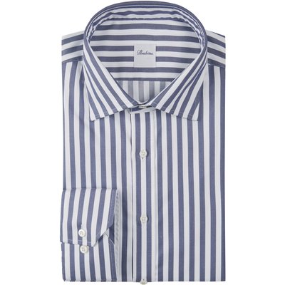 Stenströms Gestreiftes Twill-Hemd aus Twofold Cotton
