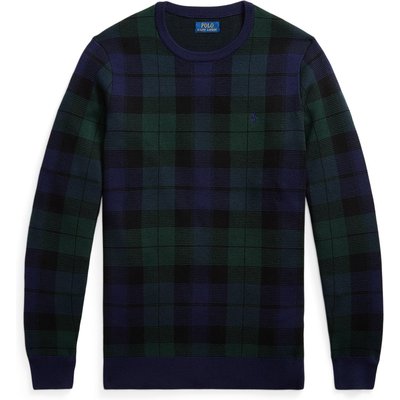 Polo Ralph Lauren Pullover aus waschbarer Merinowolle mit Blackwatch-Muster