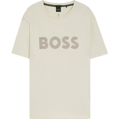BOSS GREEN T-Shirt aus Pima Baumwolle mit 4-Way-Stretch und Label-Print