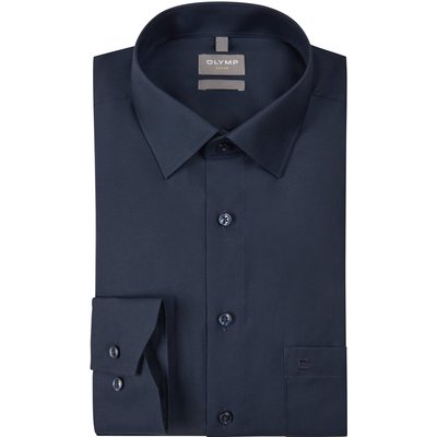 OLYMP Luxor, Comfort Fit, unifarbenes Baumwollhemd, Extralang