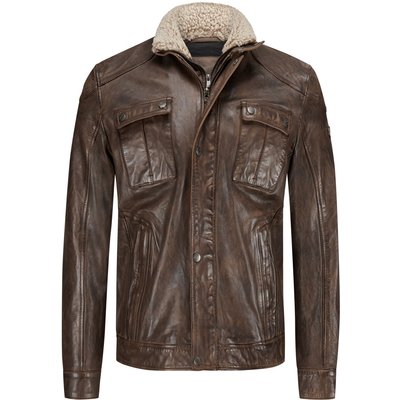 Mauritius Lederjacke mit heraustrennbarer Blende