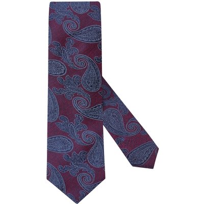 Goldband Seiden-Krawatte mit strukturiertem Paisley-Muster