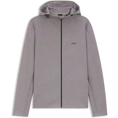 BOSS GREEN Jogging-Jacke mit Zip und Kapuze
