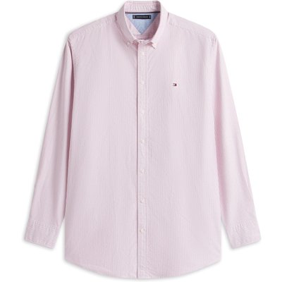 Tommy Hilfiger Oxfordhemd mit Streifenmuster und Logo-Stickerei, Regular Fit