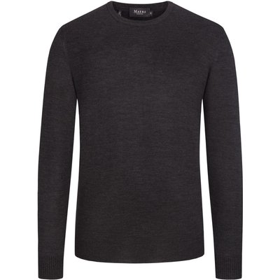 Maerz Pullover, O-Neck, in reiner Merinowolle
