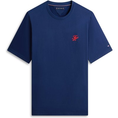 Tommy Hilfiger T-Shirt aus softem Baumwolljersey mit Monogramm-Stickerei