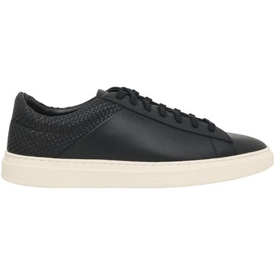 BOSS Leichter Low Top-Sneaker aus einem Leder-Mix