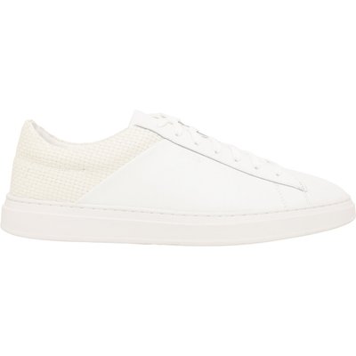 BOSS Leichter Low Top-Sneaker aus einem Leder-Mix