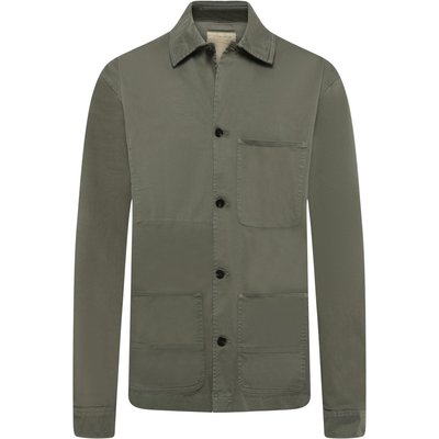 Woolrich Stückgefärbtes Overshirt Chore aus einem Baumwollstretchgewebe