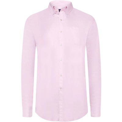 Paul & Shark Unifarbenes Hemd in Twill-Qualität mit Button-Down-Kragen
