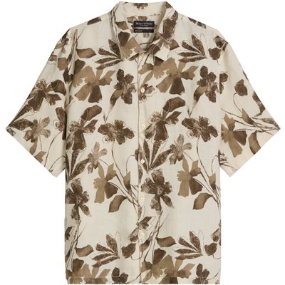 Marc O'Polo Kurzarmhemd aus Leinen mit floralem Print, Regular Fit