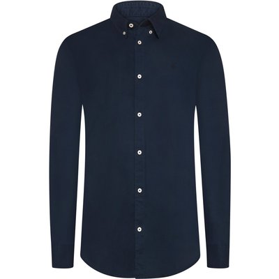 Marc O'Polo Unifarbenes Baumwollhemd mit Button Down-Kragen, Regular Fit