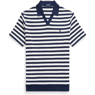 Polo Ralph Lauren Strick-Poloshirt mit Ringelmuster und Variokragen