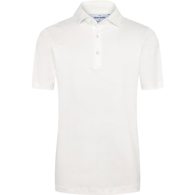 Gran Sasso Glattes Poloshirt aus Baumwolle in jersey-Qualität