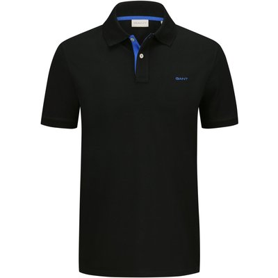Gant Piqué-Poloshirt mit Kontrastakzenten und Stretch, Regular Fit