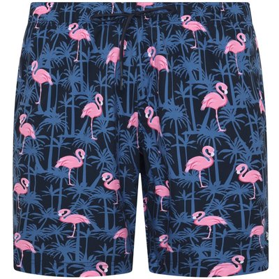 Jack & Jones Leichte Badeshorts mit Flamingo-Print