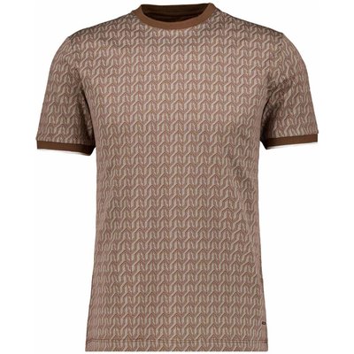 Ragman Gemustertes T-Shirt aus mercerisierter Baumwolle