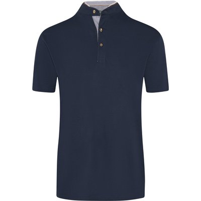 Arido Softes T-Shirt mit Stehkragen und kurzer Knopfleiste