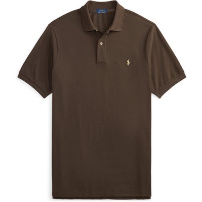Polo Ralph Lauren Unifarbenes Puqué-Poloshirt mit kleiner Pony-Stickerei