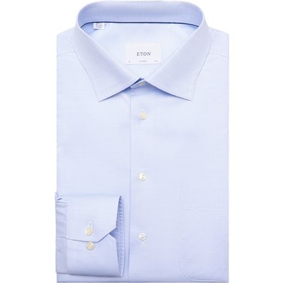 Eton Leichtes Baumwollhemd mit Kleinmuster in Twill-Qualität