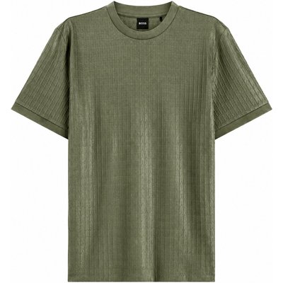 BOSS T-Shirt aus mercerisierter Baumwolle mit Struktur