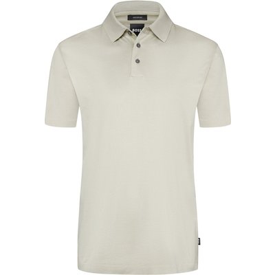 BOSS Poloshirt aus merzerisierter Baumwolle in Waffelstruktur