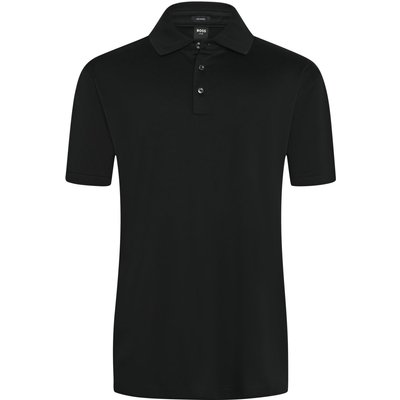 BOSS Unifarbenes Poloshirt aus glatter merzerisierter Baumwolle