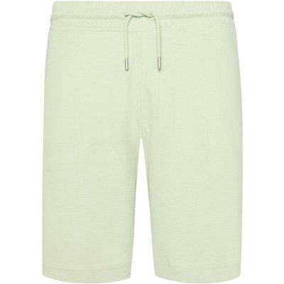BOSS ORANGE Bermudashorts aus einem Baumwolle-Lyocell-Mix in Waffelstruktur