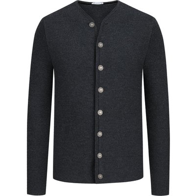Amsel Trachtenstrickjacke aus Merinowolle mit Wappenknöpfen