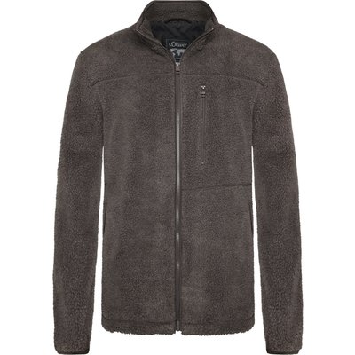 s.Oliver Teddy-Fleecejacke mit Stehkragen und Zip