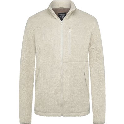 s.Oliver Teddy-Fleecejacke mit Stehkragen und Zip