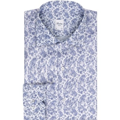 Stenströms Hemd aus Twofold Super Cotton mit Paisley-Muster, Comfort Fit